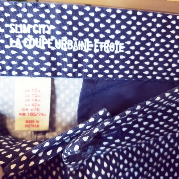 GAP | SLIM CITY KHAKIS CAPRIS NAVY COTTON - Picture 4 of 6